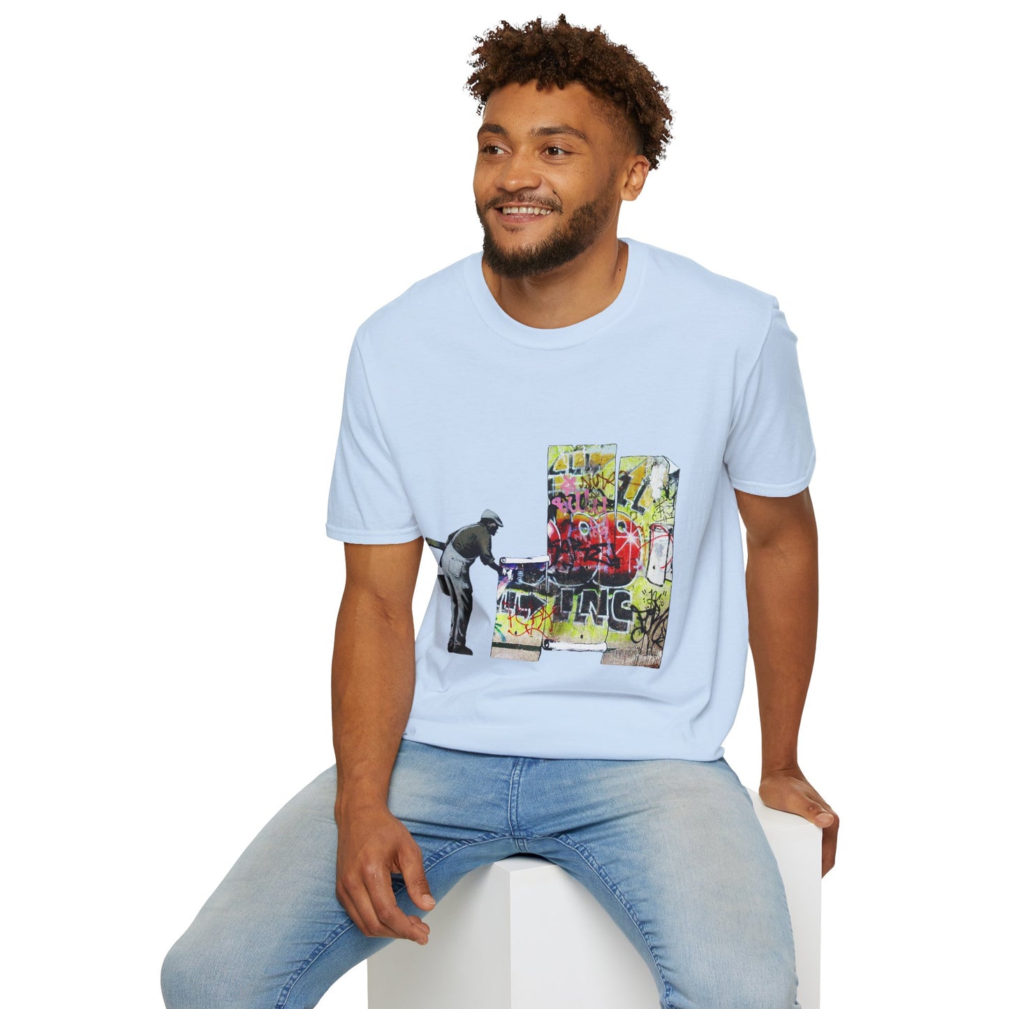 Banksy Graffiti Cleaner T-Shirt — Urban Street Art Tee