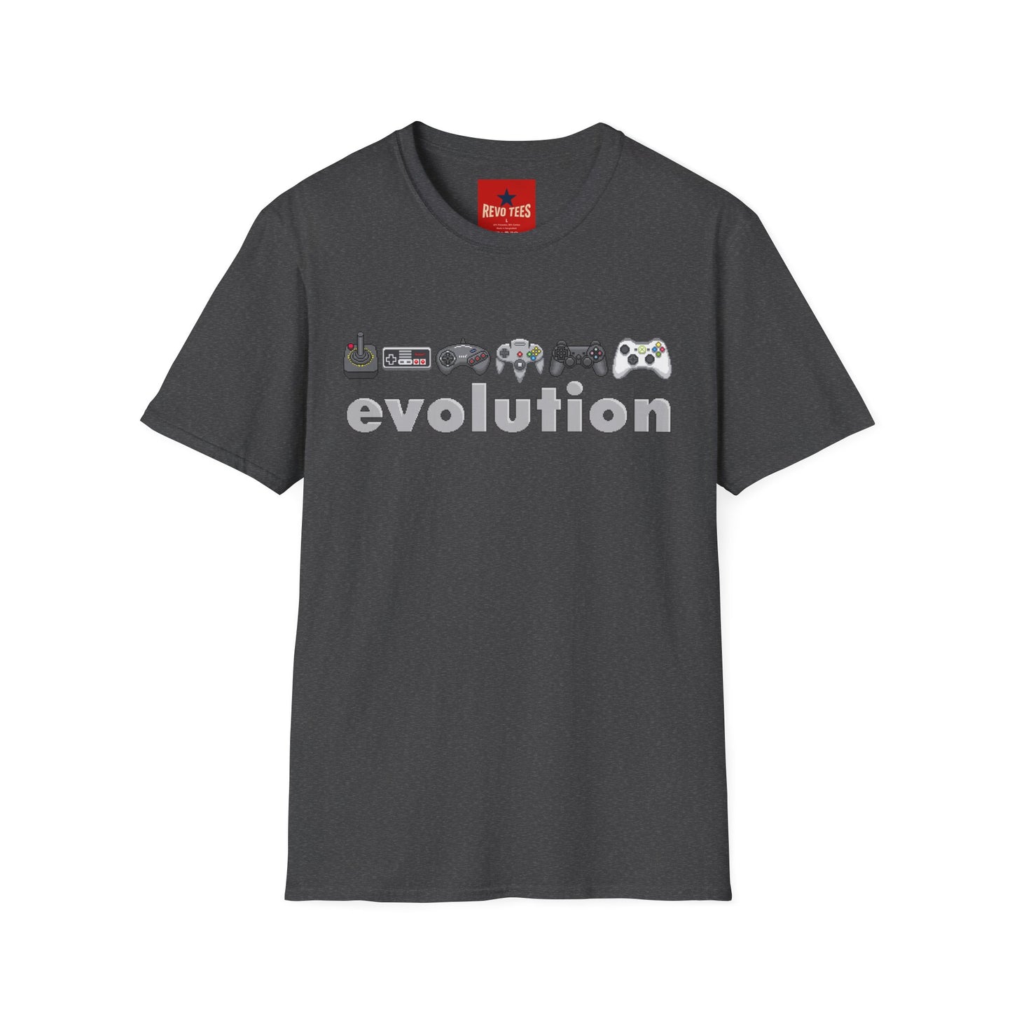 Video Game Controller Evolution T-Shirt — Retro to Modern Gamer Tee