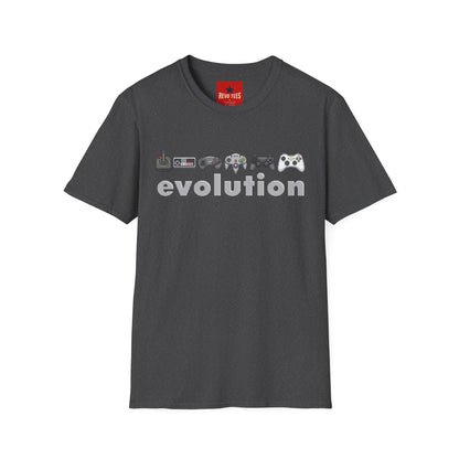 Video Game Controller Evolution T-Shirt — Retro to Modern Gamer Tee