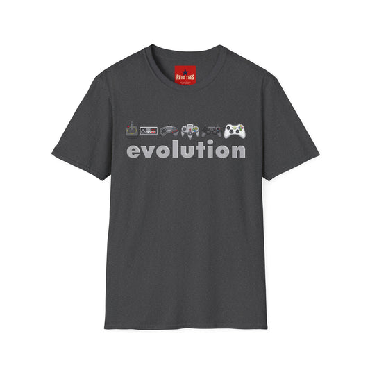 Video Game Controller Evolution T-Shirt — Retro to Modern Gamer Tee