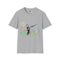 Revotees Banksy Style Soldier with Childlike Doodle Flowers T-Shirt - alternate view 3