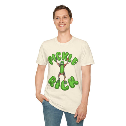Pickle Rick T-Shirt — Funny Cartoon Pickle Character Tee for Fans & Gifts