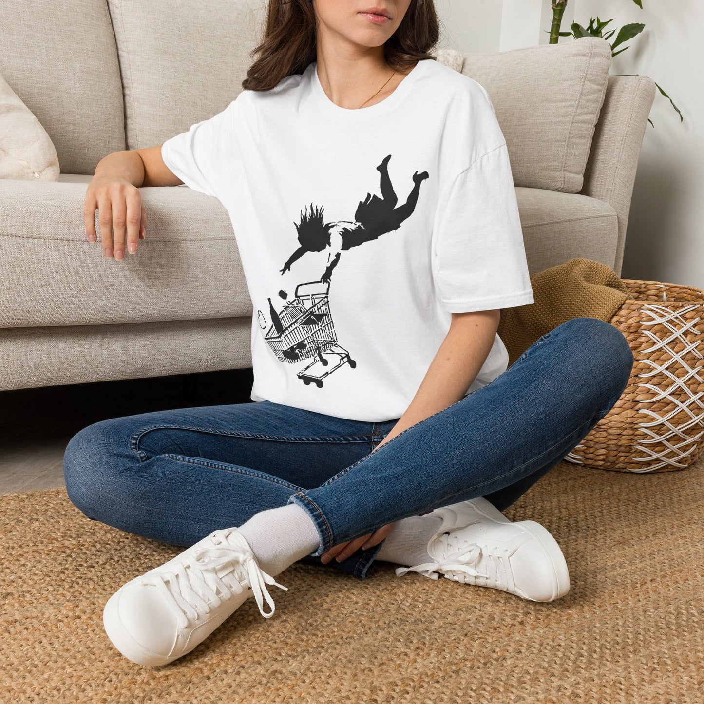 Banksy T-Shirt — Shop Til You Drop Silhouette Tee