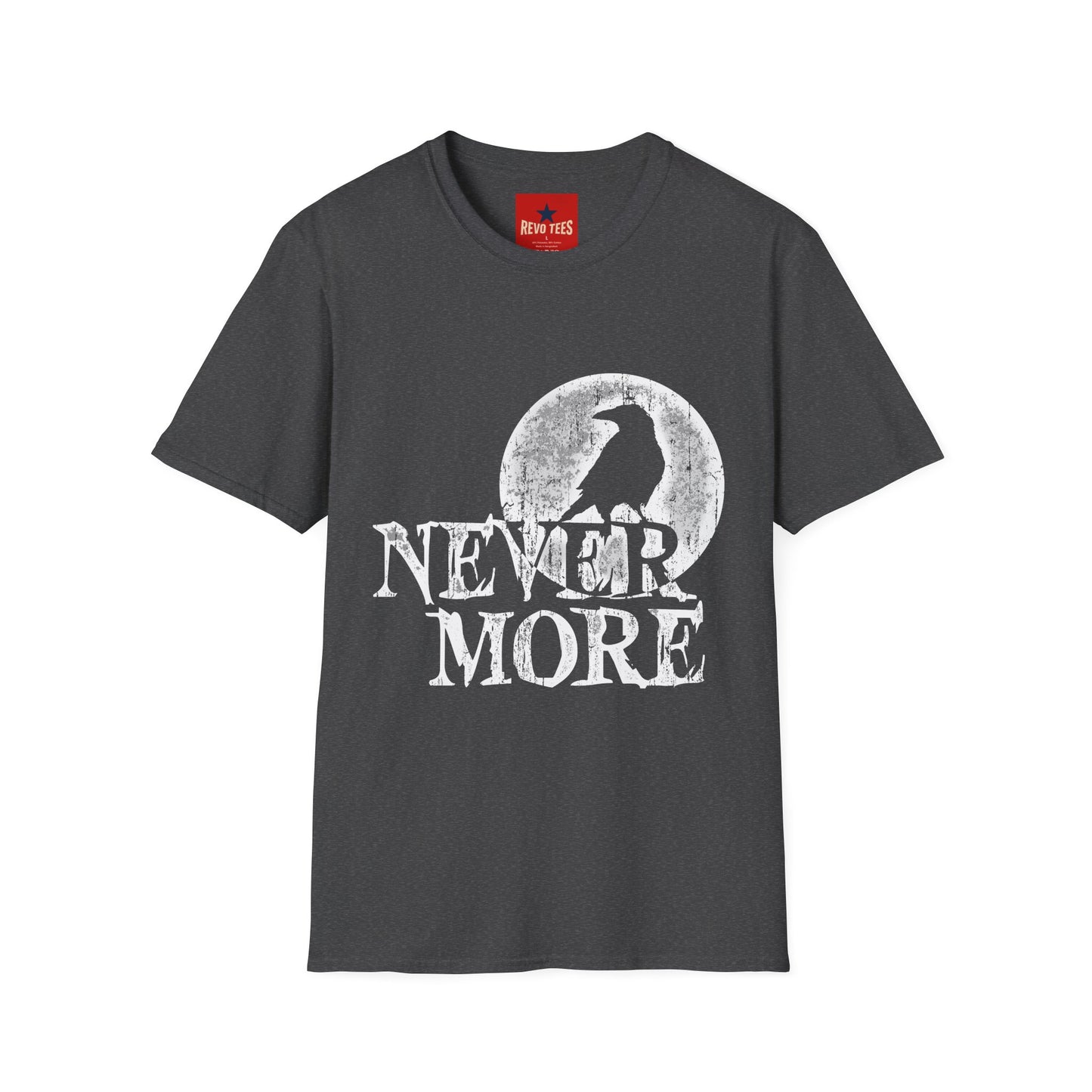Nevermore Raven T-Shirt — Gothic Poe Crow Moon Tee