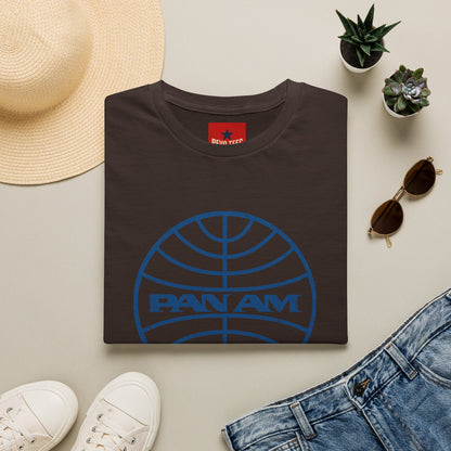 Pan Am Retro Logo T-Shirt — Vintage Airline Travel Tee