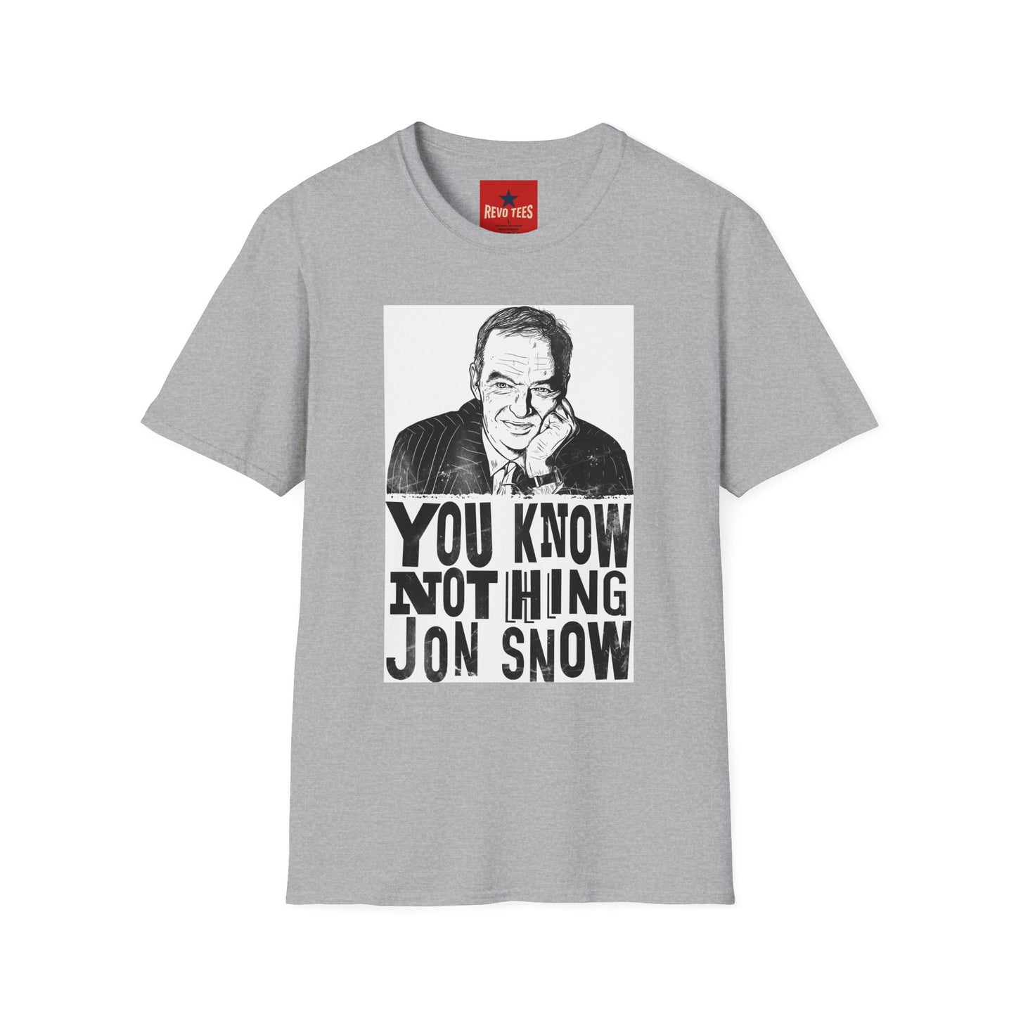 T-Shirt — "You Know Nothing Jon Snow" Graphic Tee (Sketch Portrait)