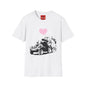 Banksy T-Shirt — Pink Drip Heart with Tank Graffiti Tee