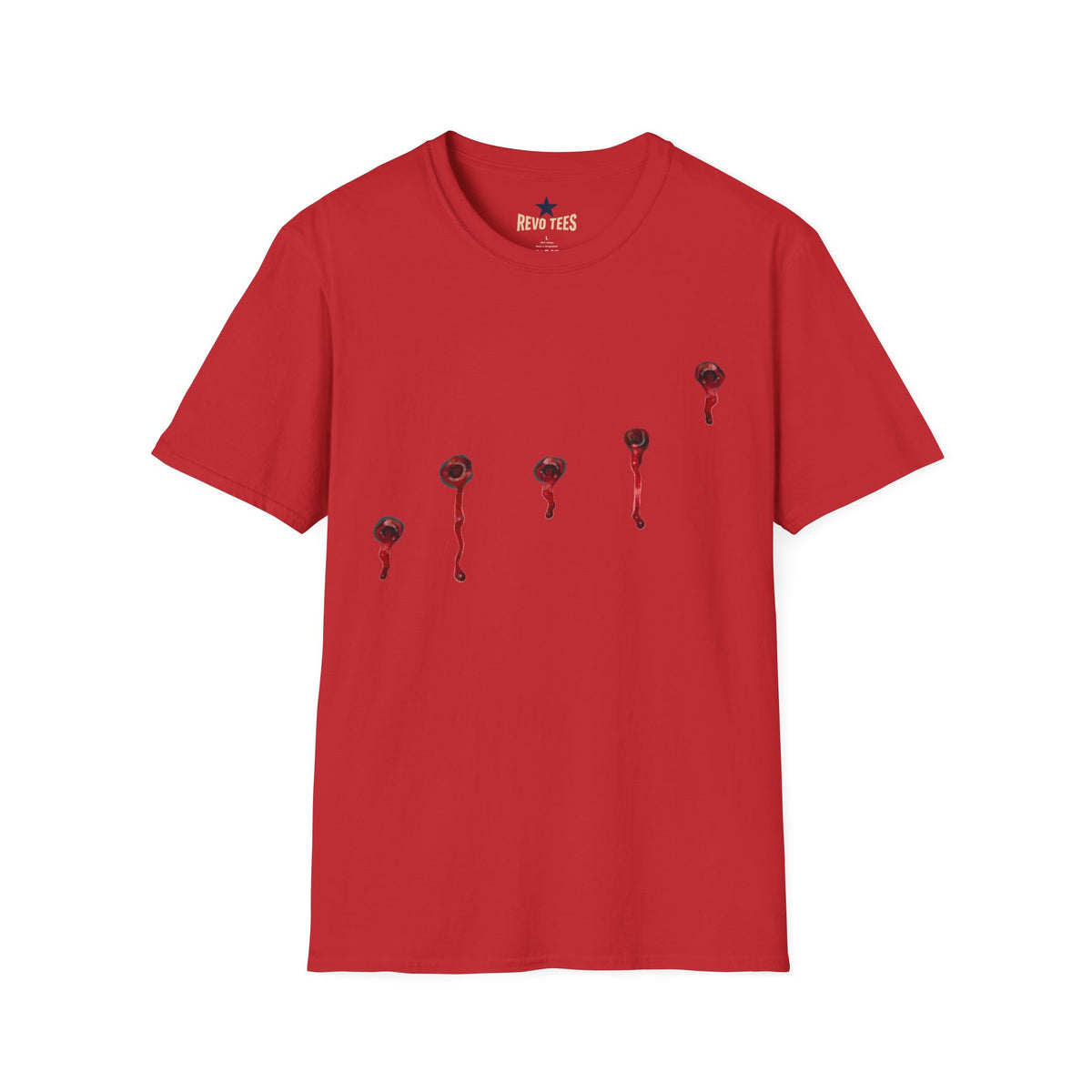 Revotees Minimal Red Drip Eyeballs Graphic T-Shirt - alternate view 11