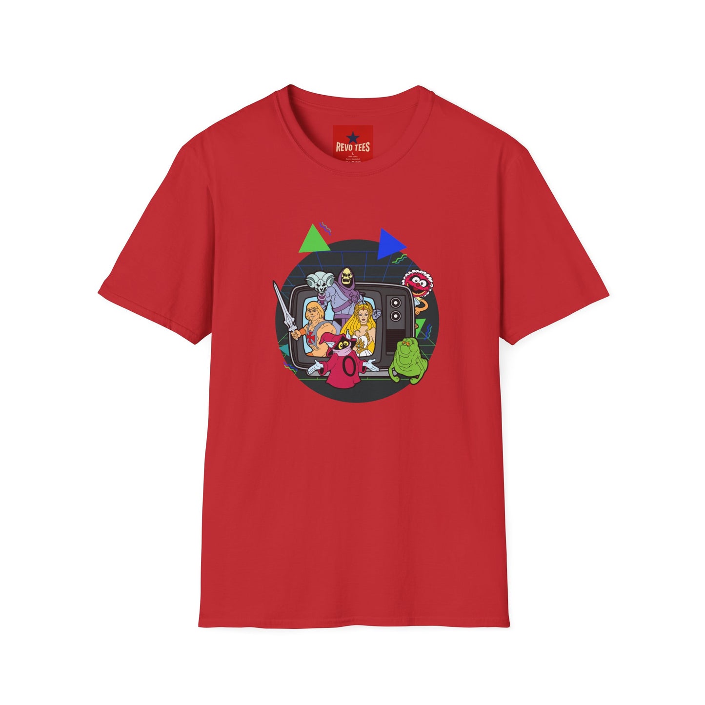 Retro Cartoon Monster Crew T-Shirt — 80s TV Horror Parody Graphic Tee