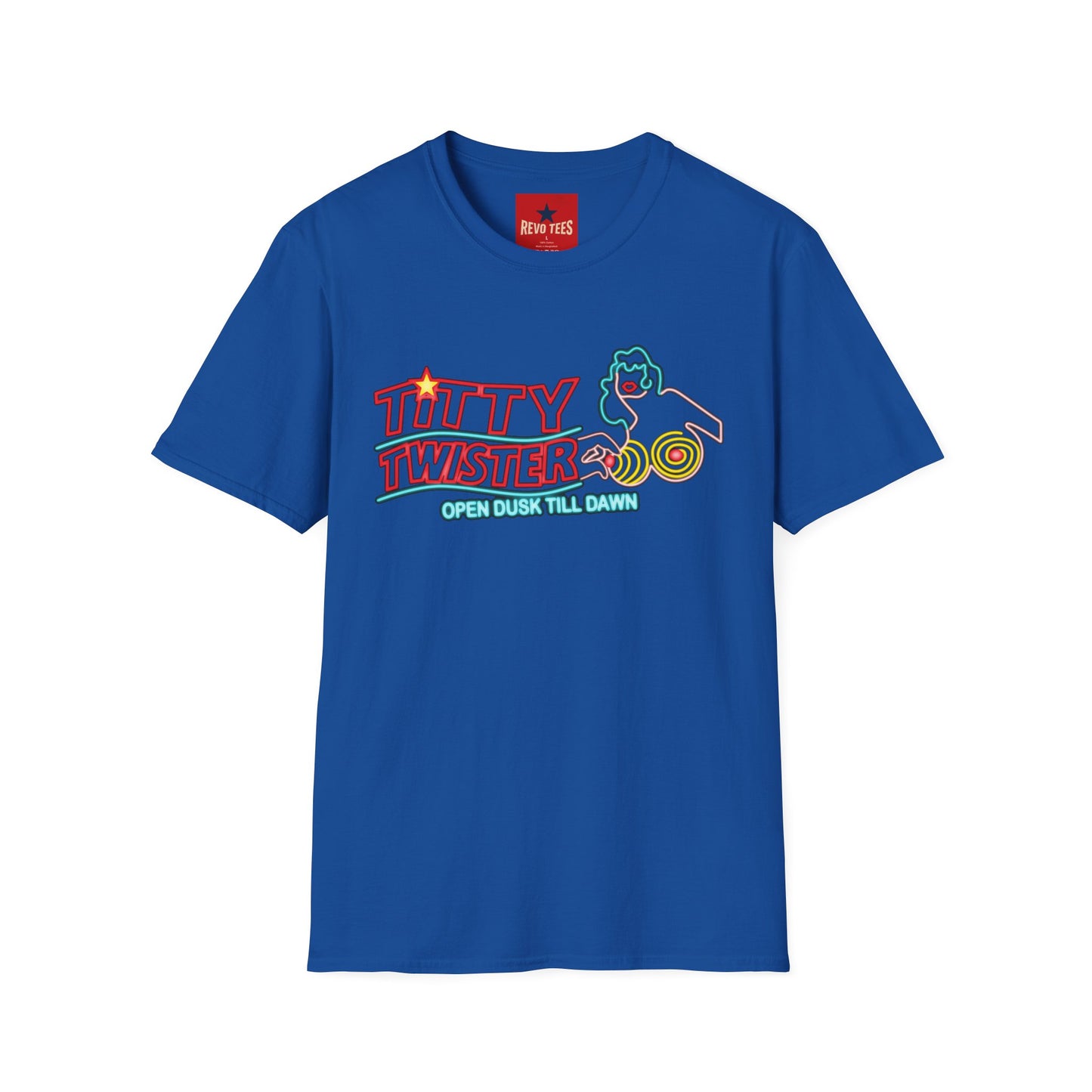 T-Shirt — 'Titty Twister' Neon Logo Tee (Open Dusk Till Dawn)