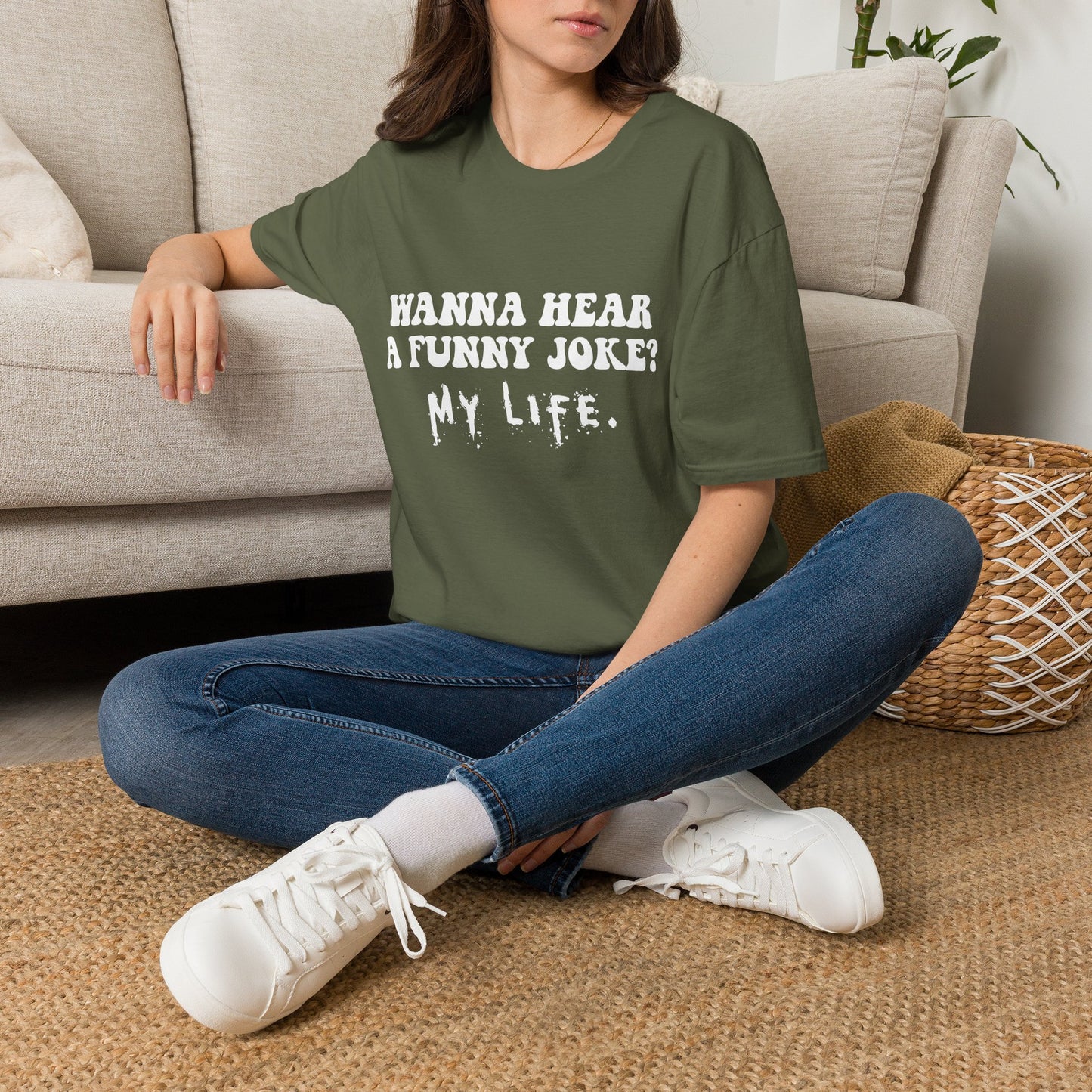 Wanna Hear a Funny Joke - Unisex Softstyle T-Shirt