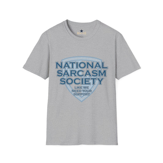 Revotees National Sarcasm Society Unisex Softstyle T-Shirt