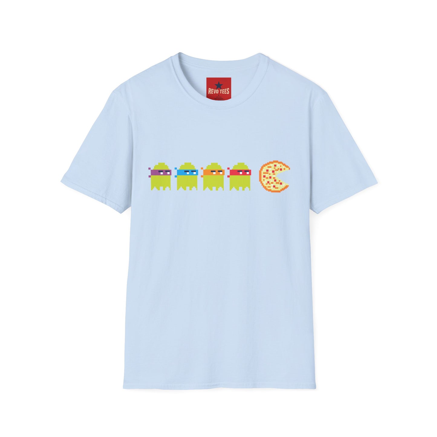 Retro Pixel Arcade T-Shirt — Pac-Man Style Pizza Game Tee