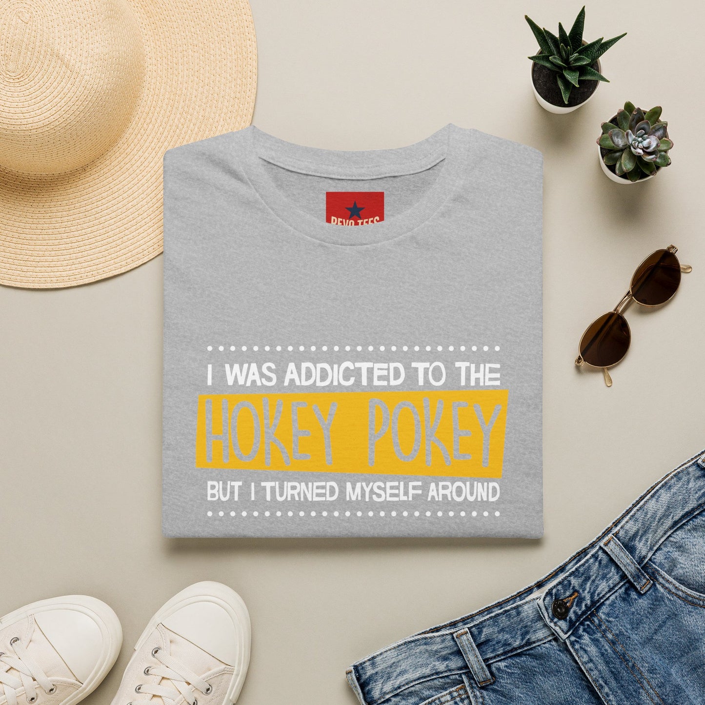 Hokey Pokey Funny T-Shirt — "I Was Addicted to the Hokey Pokey" Graphic Tee
