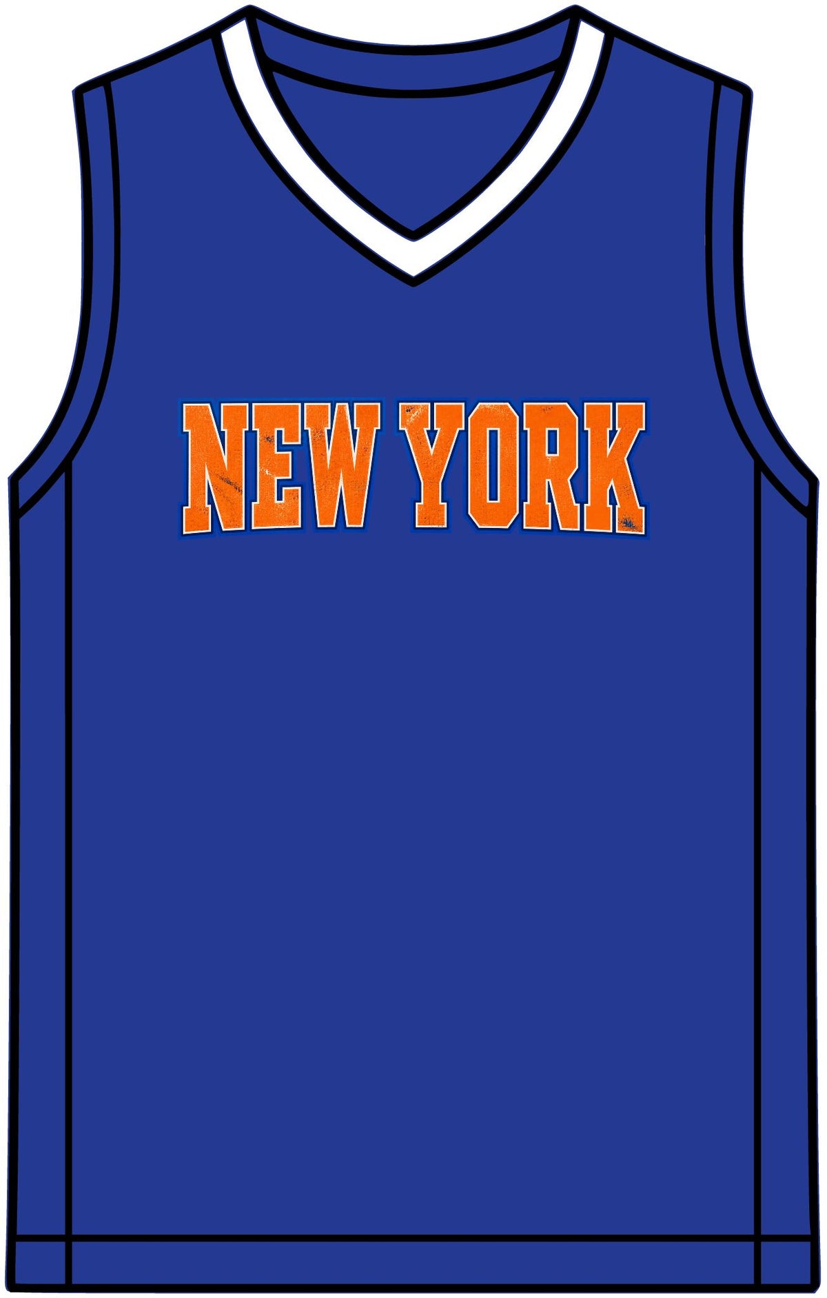 New York unofficial Basketball Jersey