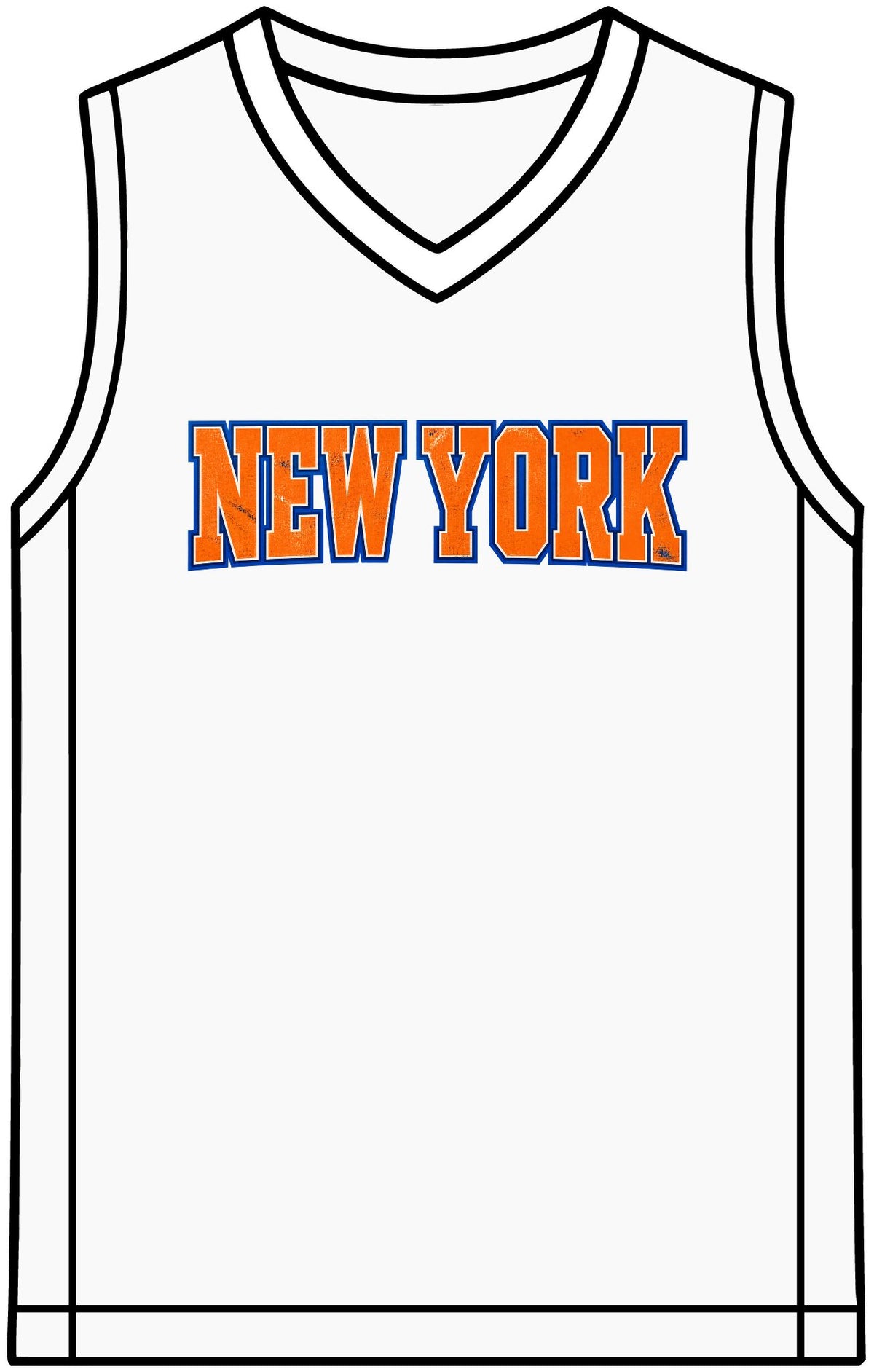 New York unofficial Basketball Jersey