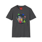 Retro Cartoon Monster Crew T-Shirt — 80s TV Horror Parody Graphic Tee