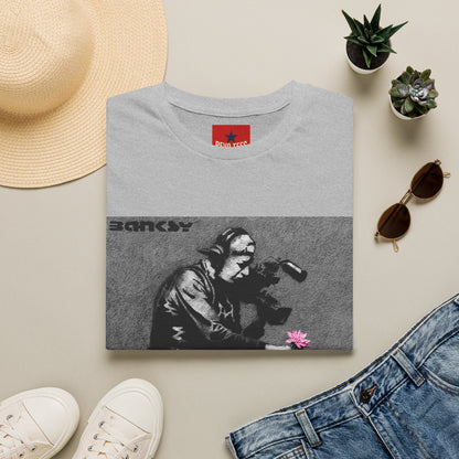 Banksy Flower Thrower T-Shirt — Urban Street Art Graphic Tee