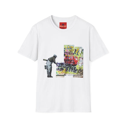 Banksy Graffiti Cleaner T-Shirt — Urban Street Art Tee