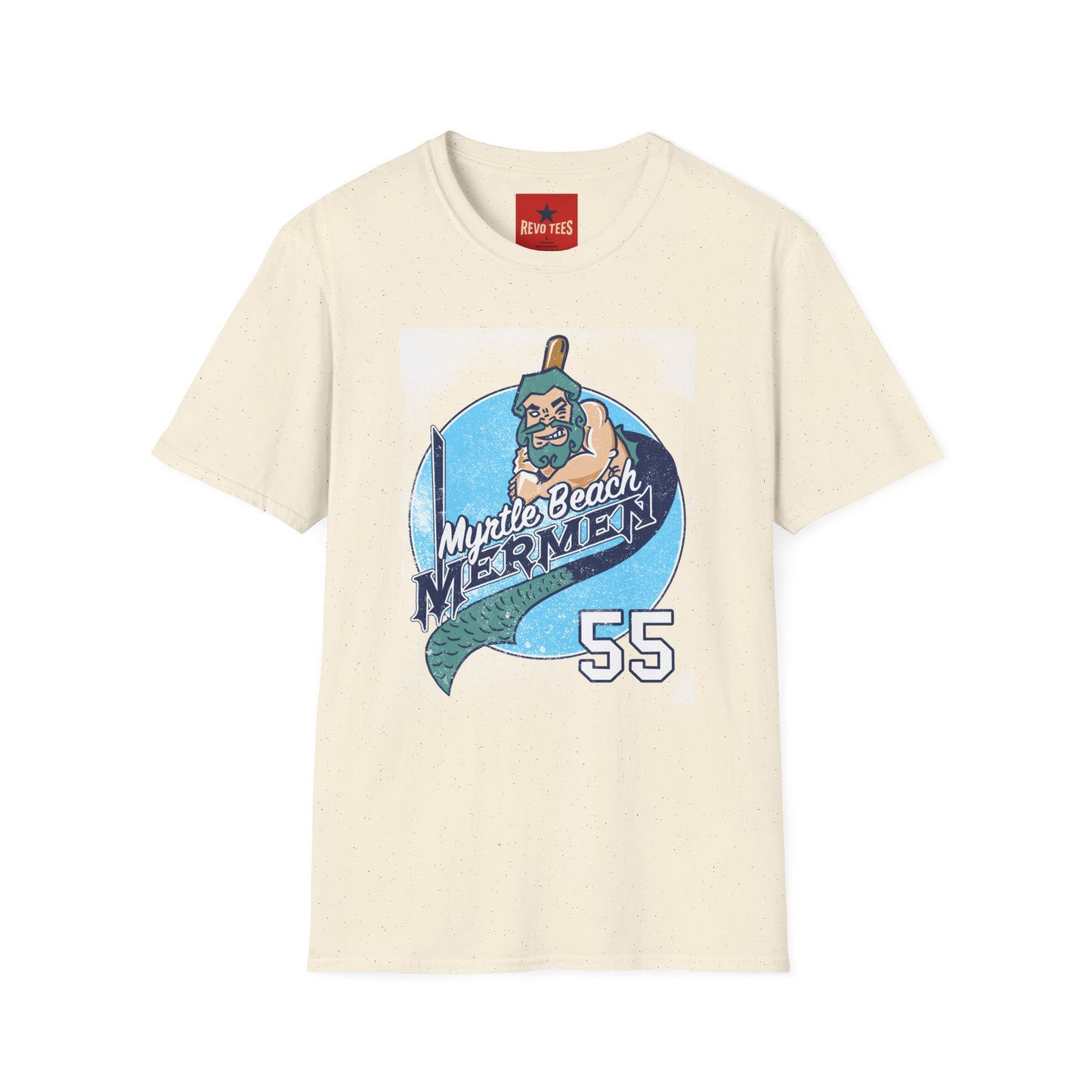 Myrtle Beach Mermen Graphic T-Shirt — Coastal Baseball Team Design