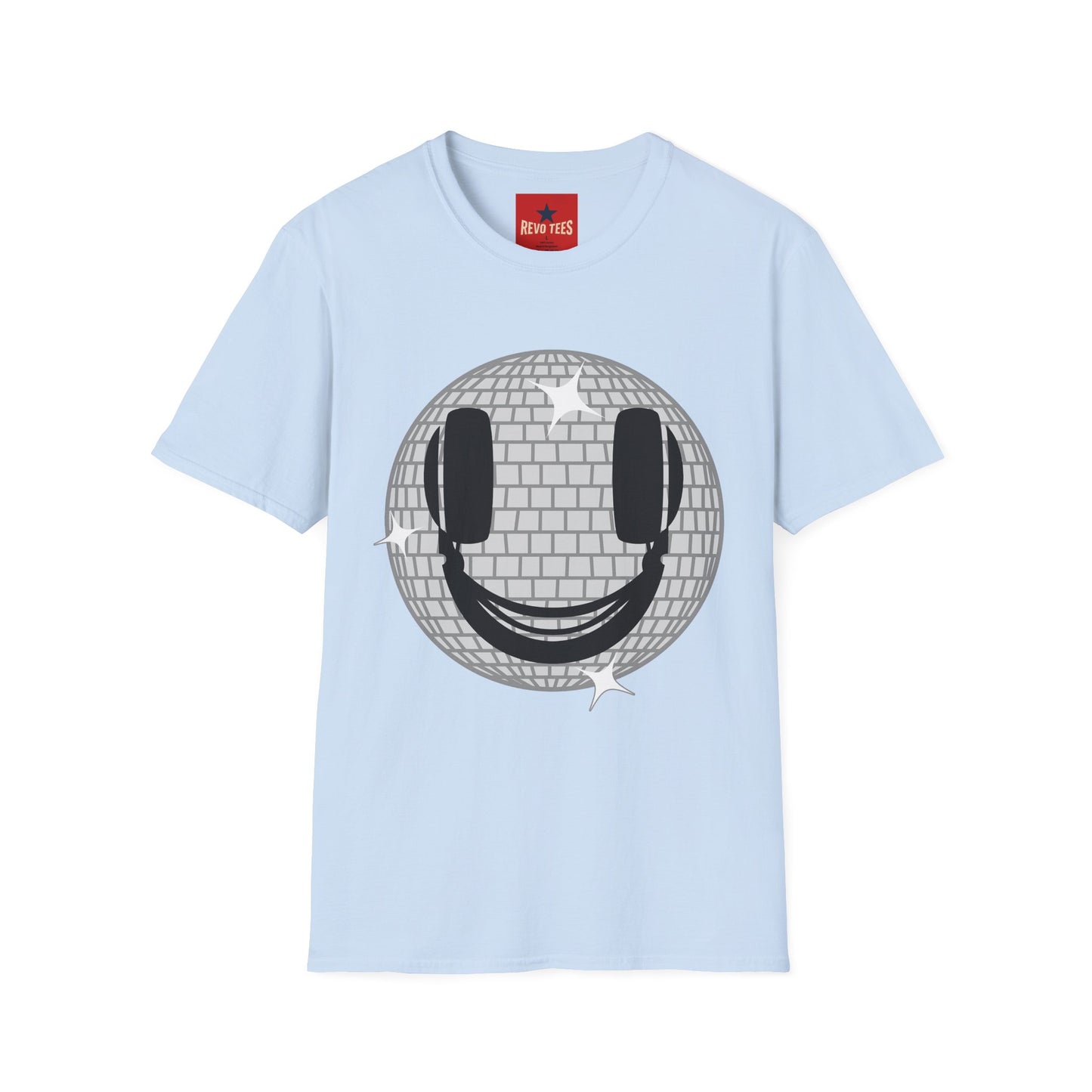 Smiling Disco Ball T-Shirt — Retro Dance Party Graphic Tee