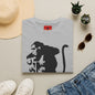 Banksy-Style Monkey On Bomb T-Shirt — Street Art Graphic Tee