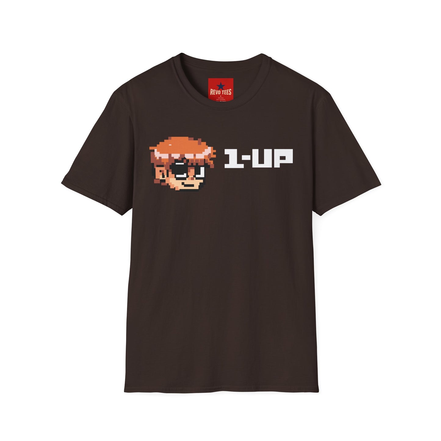 Retro Pixel Gamer T-Shirt — "1-UP" Video Game Tee