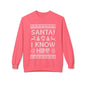 Elf Movie "Santa! I Know Him!" Holiday Ugly Sweater Design Crewneck Sweatshirt —