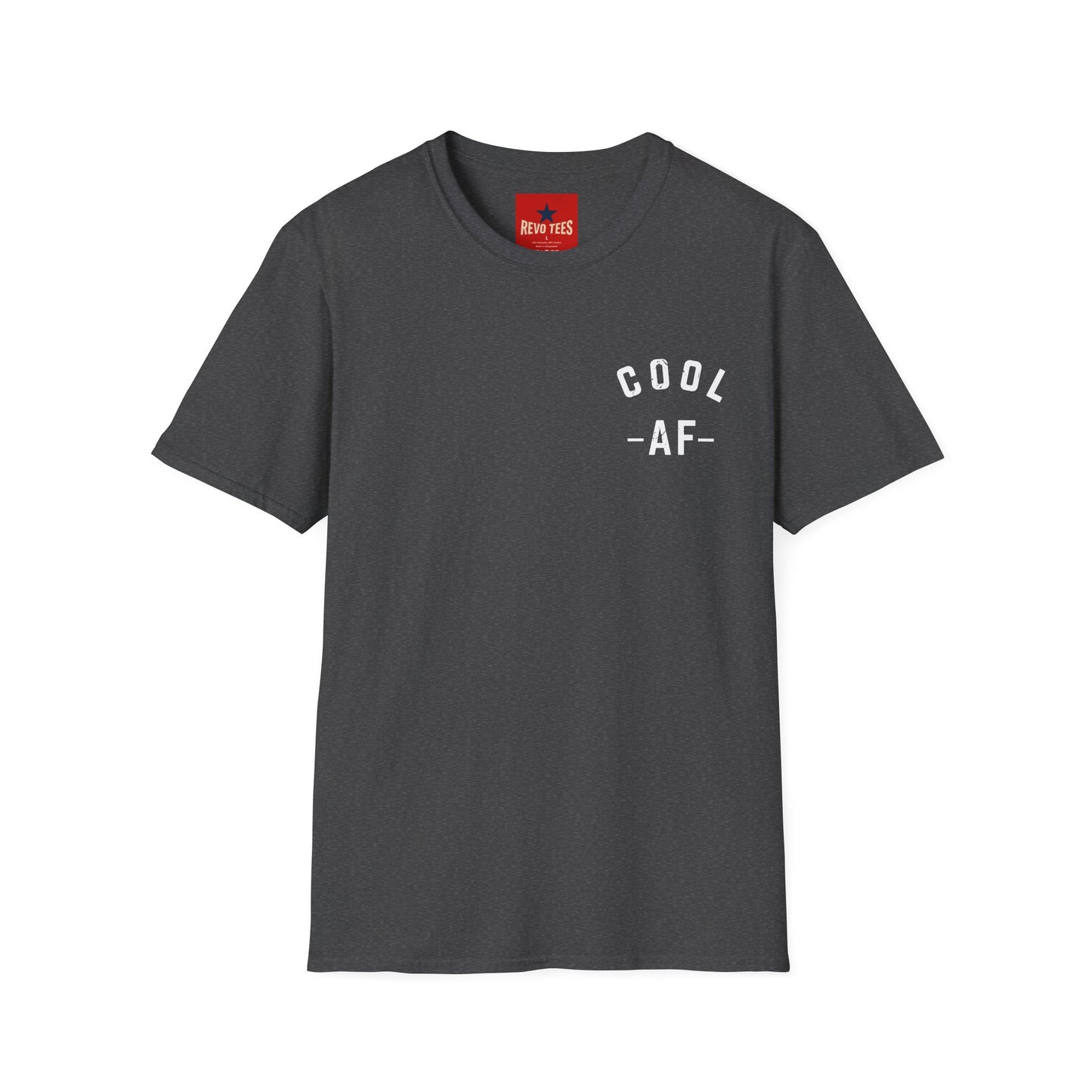 Cool AF T-Shirt — Minimal Chest Graphic Tee