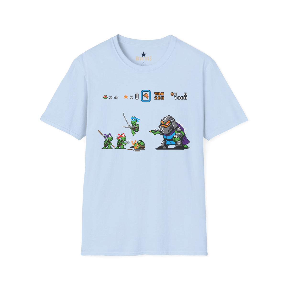 Baby Ninja Turtles& Bowser — Retro Arcade Graphic T
