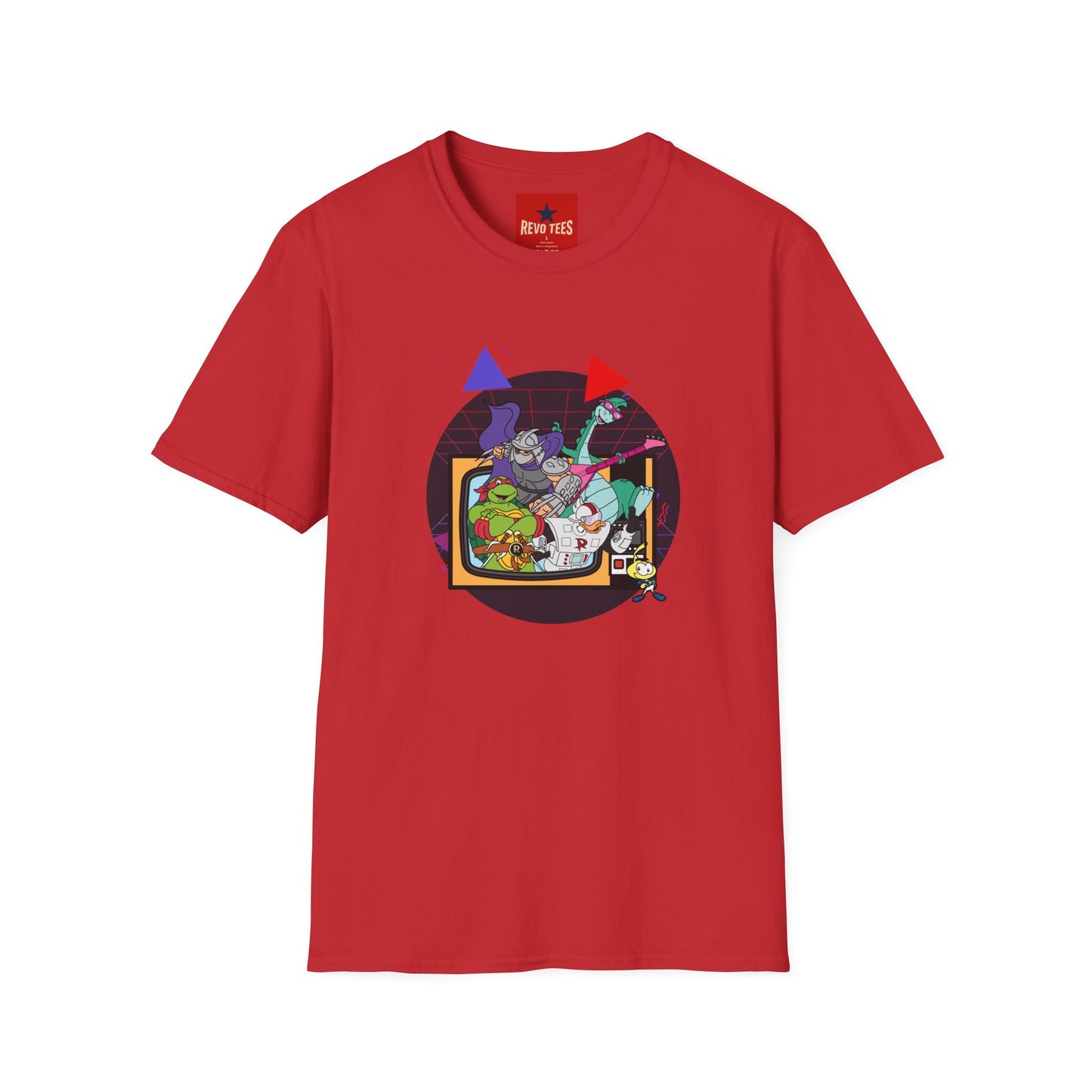 Retro Arcade Turtle Band T-Shirt — 'Rock On' Cartoon Gaming Tee