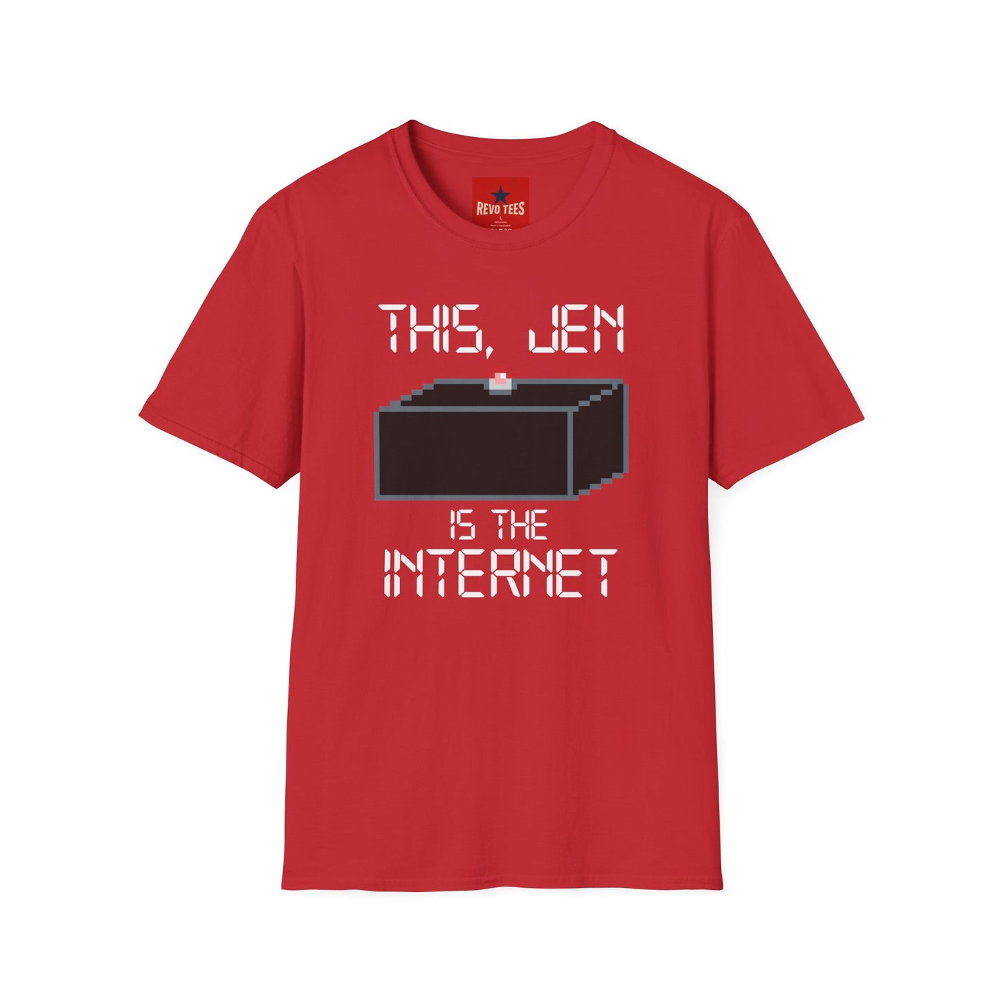 T‑Shirt — "This, Jen Is The Internet" Retro Pixel Tee