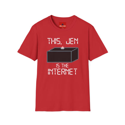 T‑Shirt — "This, Jen Is The Internet" Retro Pixel Tee