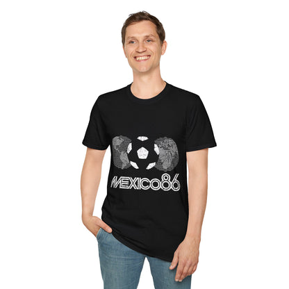 World Cup 2026 Mexico 86 Soccer Azteca Retro T-Shirt — Vintage World Cup Football Tee