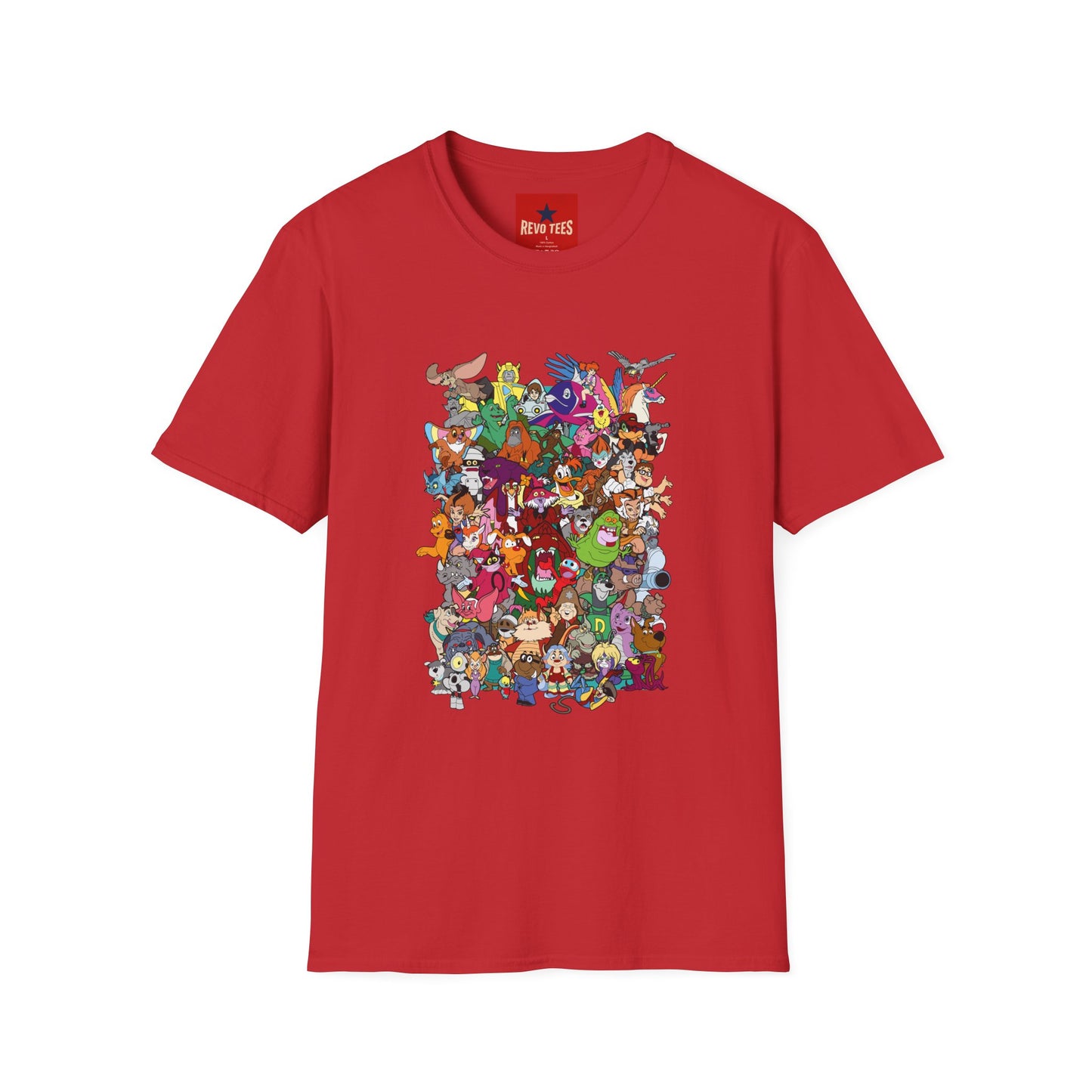 Retro Cartoon Characters Collage T-Shirt
