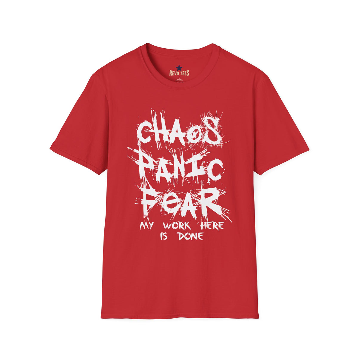 Revotees Chaos Panic Fear Unisex Softstyle T-Shirt