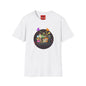 Retro Arcade Crew T‑Shirt — Colorful Gamer Character Graphic