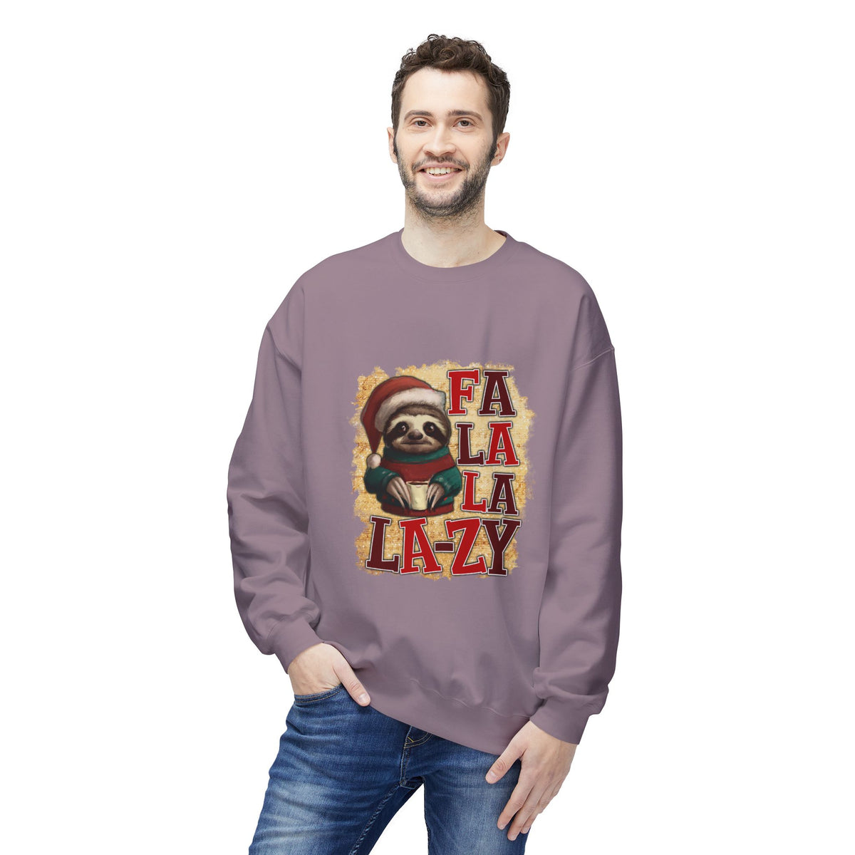 Fa La La La-Zy Sloth Christmas Sweatshirt