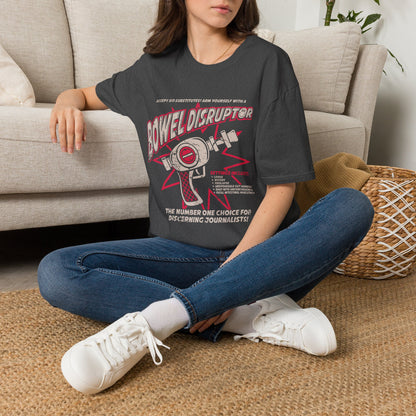 Bowel Disruptor T-Shirt — Funny Medical/Gut Health Graphic Tee for Nurses & Journalists