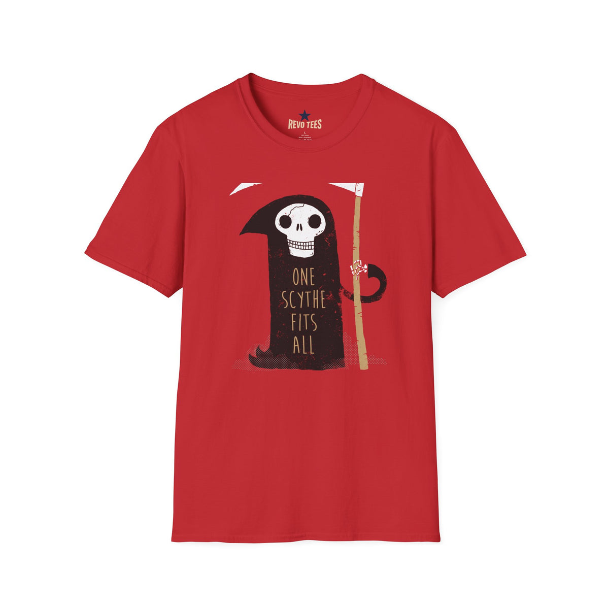 Revotees One Scythe Fits All Unisex Softstyle T-Shirt - alternate view 8
