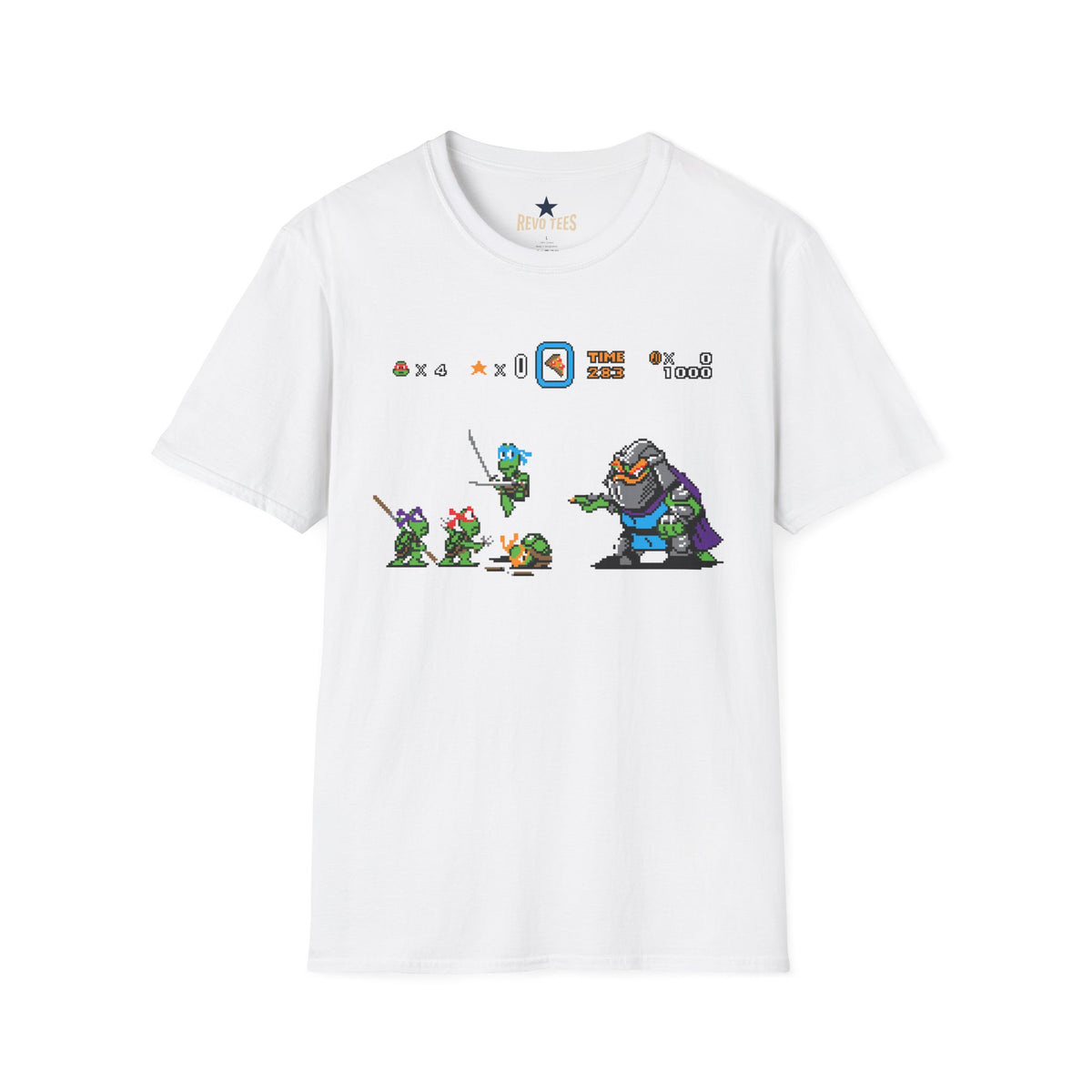 Baby Ninja Turtles& Bowser — Retro Arcade Graphic T