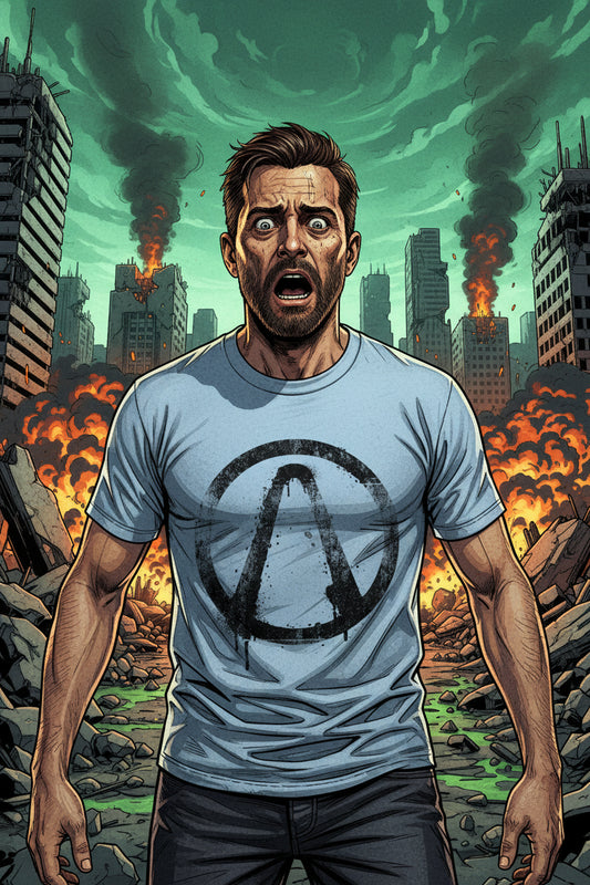 Borderlands Lambda Logo T‑Shirt — Distressed Gamer Graphic Tee