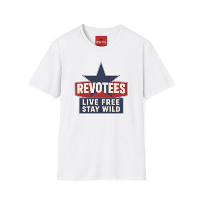 REVOTEES “Live Free Stay Wild” Retro Star Tee