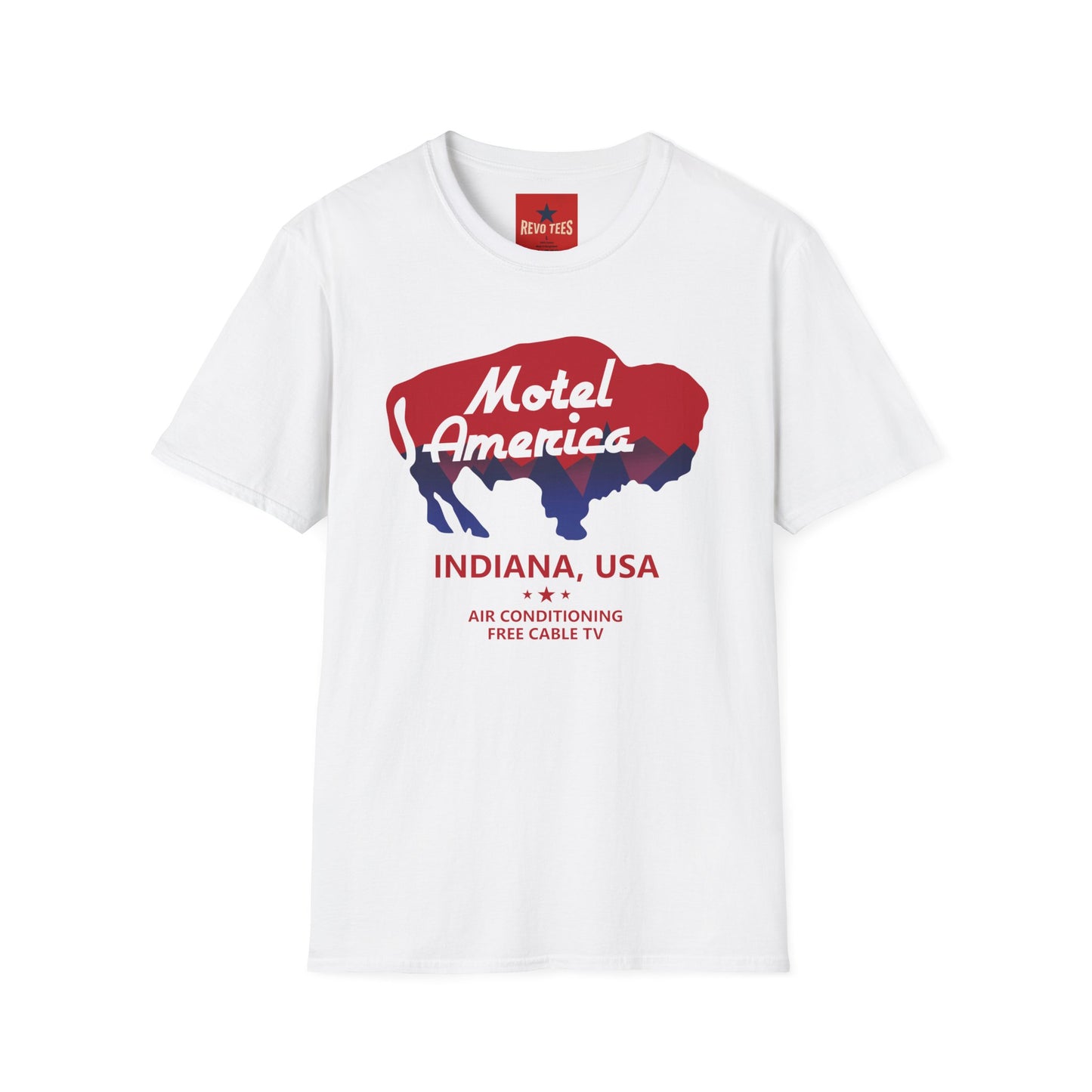 Motel America Buffalo T-Shirt — Retro Indiana Roadtrip Tee