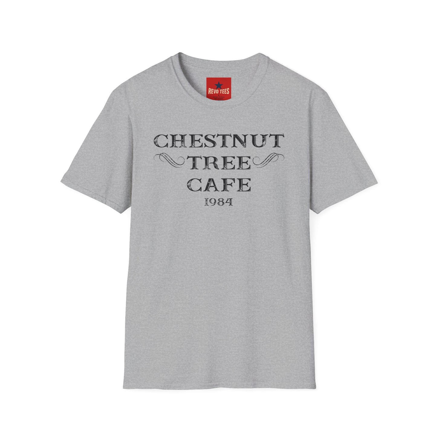 Chestnut Tree Cafe 1984 T-Shirt — Vintage Café Logo Tee