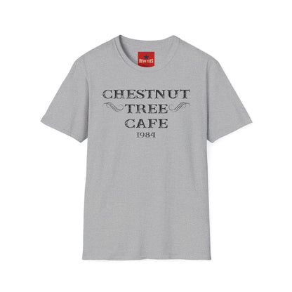 Chestnut Tree Cafe 1984 T-Shirt — Vintage Café Logo Tee
