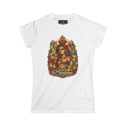 Revotees La Chingona Day of the Dead Sugar Skull T-Shirt - alternate view 3