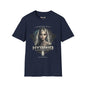 REVOTEES Hybrid Alien Graphic Tee — "I Associate With" Sci‑Fi Cosmic Portrait Shirt