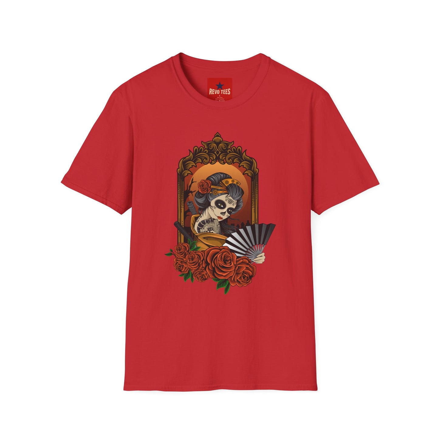 Day of the Dead Sugar Skull Tee — Vintage Floral Calavera T-Shirt