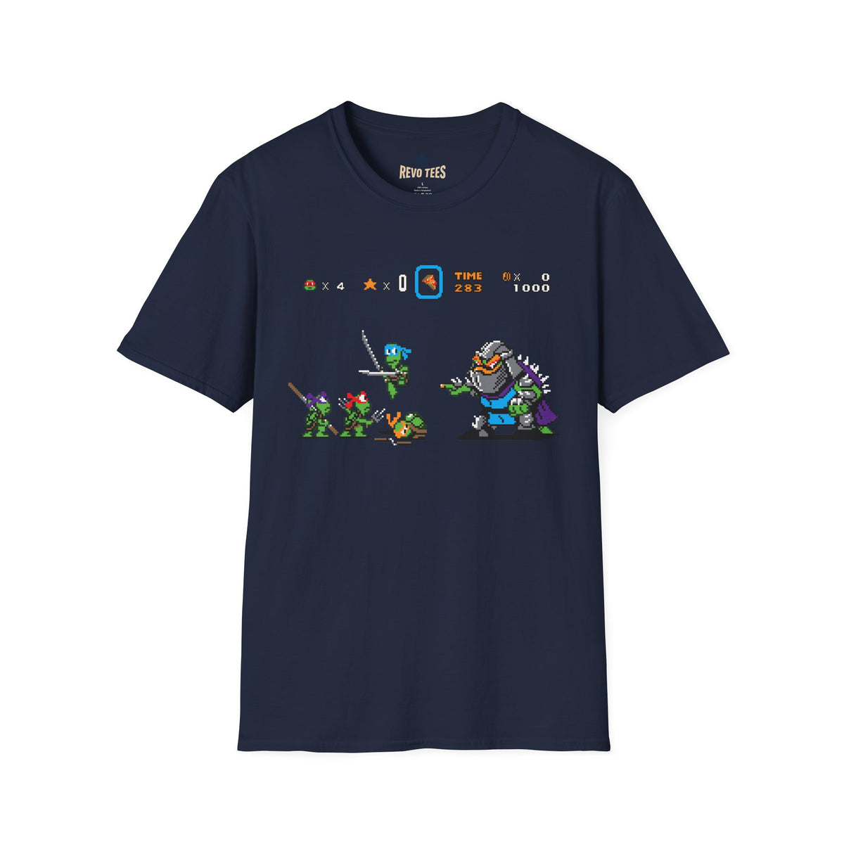 Baby Ninja Turtles& Bowser — Retro Arcade Graphic T